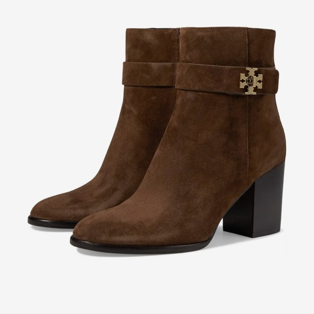 Tory Burch Brown Suede Heeled Boots